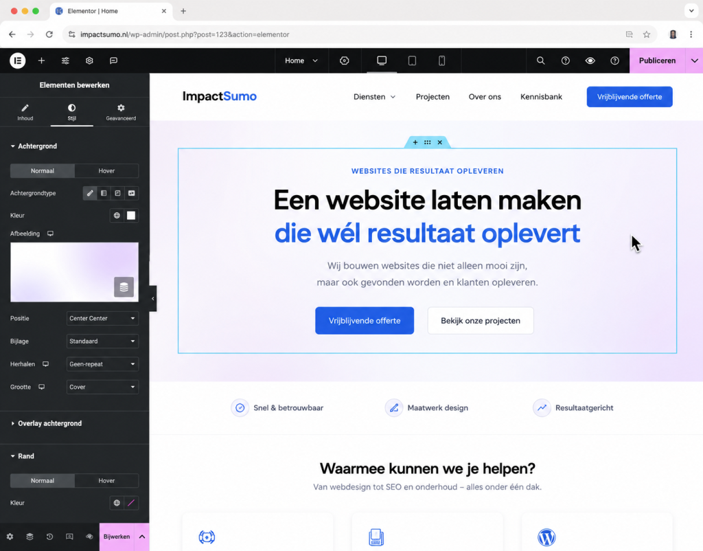 Website laten maken met impactsumo
